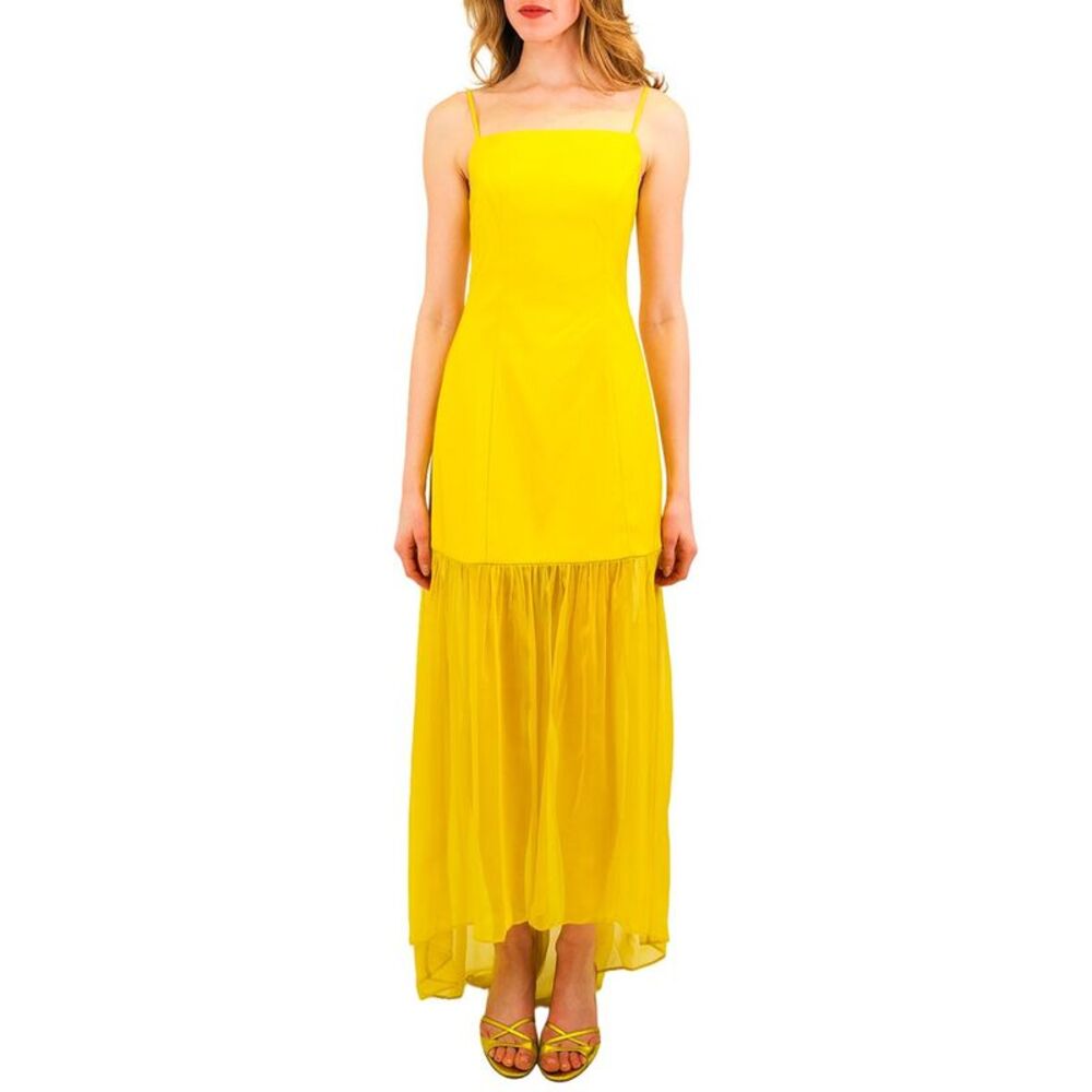 Azeeza Womens  Paloma Silk-Trim Gown